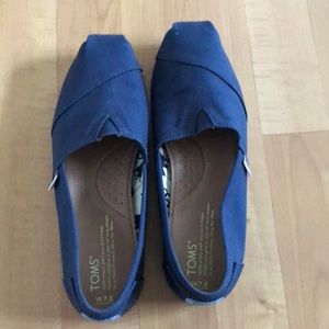 TOMS Canvas Navy 7.5